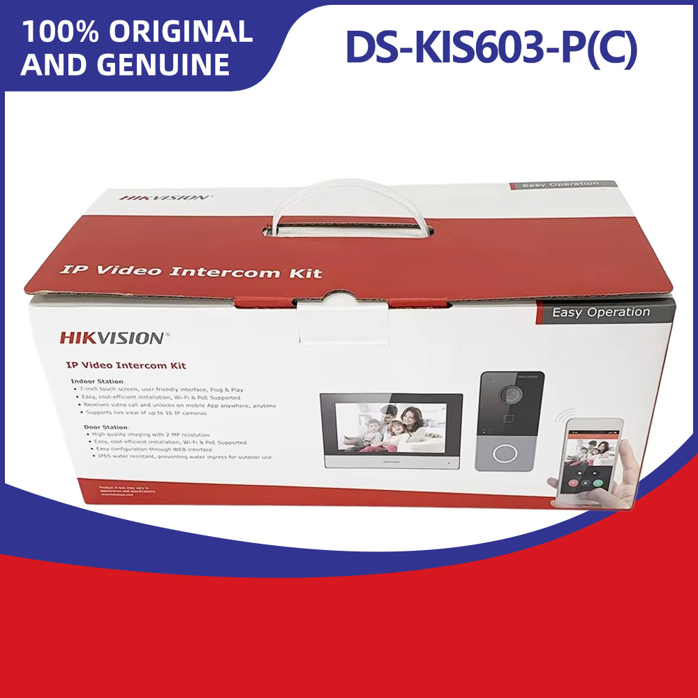 Smart Doorbell Wired - Kit Interkom Video IP Hikvision DS-KIS603-P