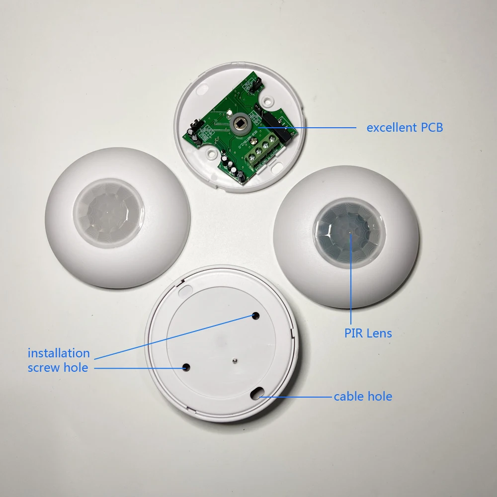 Dalam Ruangan 360 °   Detektor - Motion Sensor Pir Wired ulasan dan harga
