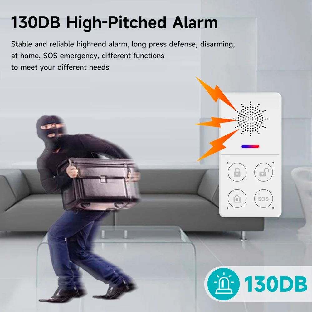 Tuya Alarm keamanan Wifi tanpa - Smart Home Automation Diy ulasan dan harga