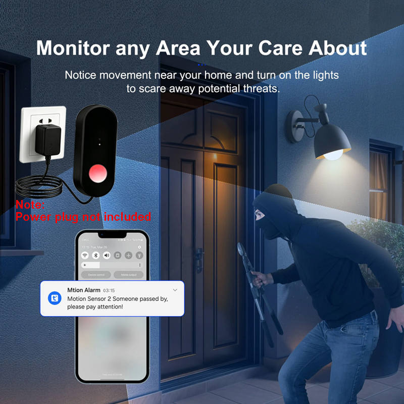 Sensor Gerak PIR WiFi Tuya, De - Motion Sensor Pir Wired ulasan dan harga